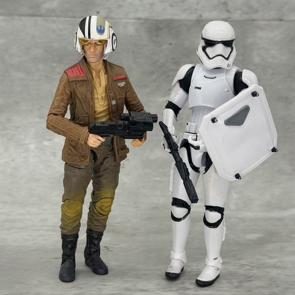 Hasbro Other - Hasbro Star Wars The Black Series Poe Dameron & Riot Control Stormtrooper